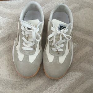 De Florance Beige & White Retro Sneakers – Size 7 (EU 38)